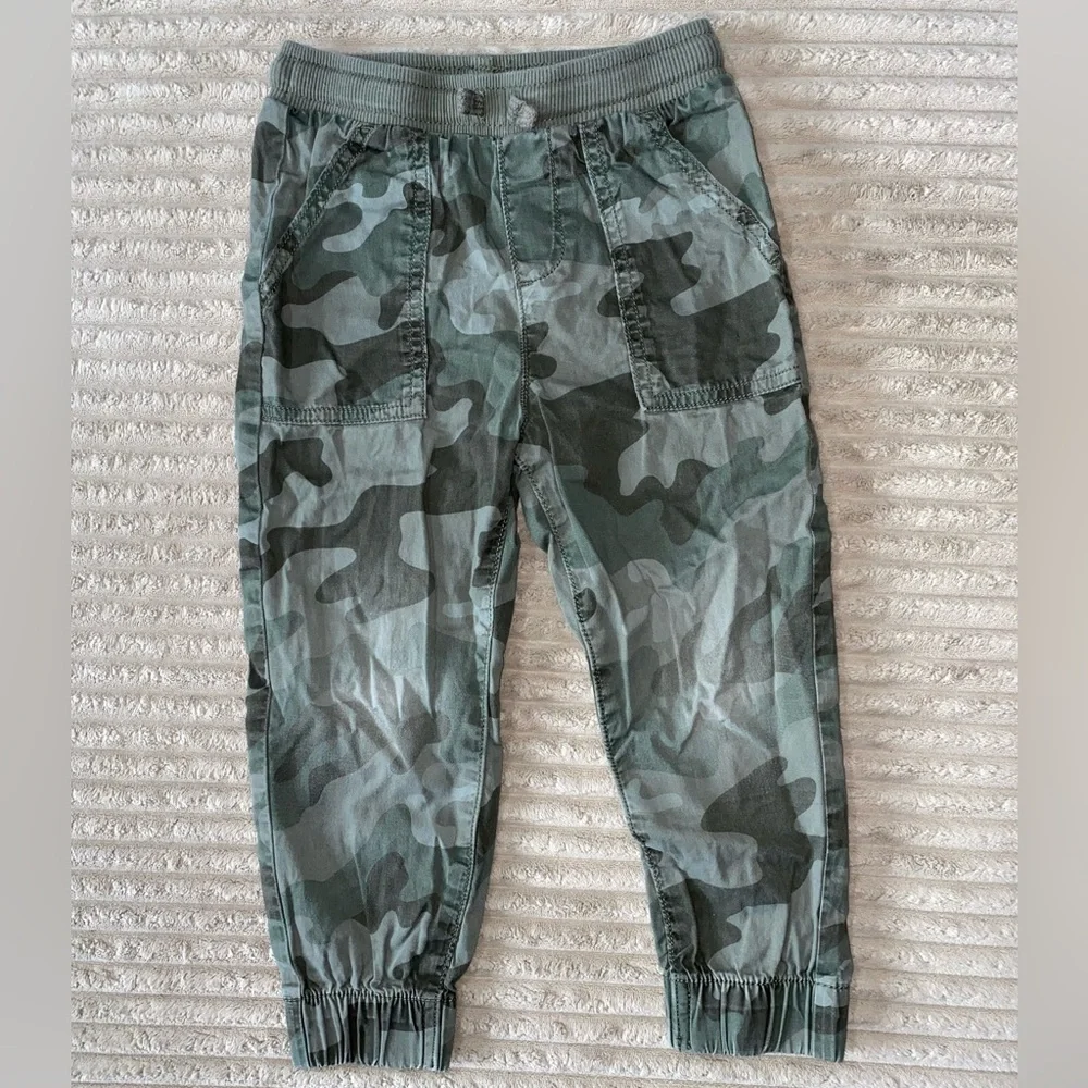 🪖 Cool Camo Joggers | Jumping Beans 4T | 100% Cotton Comfort